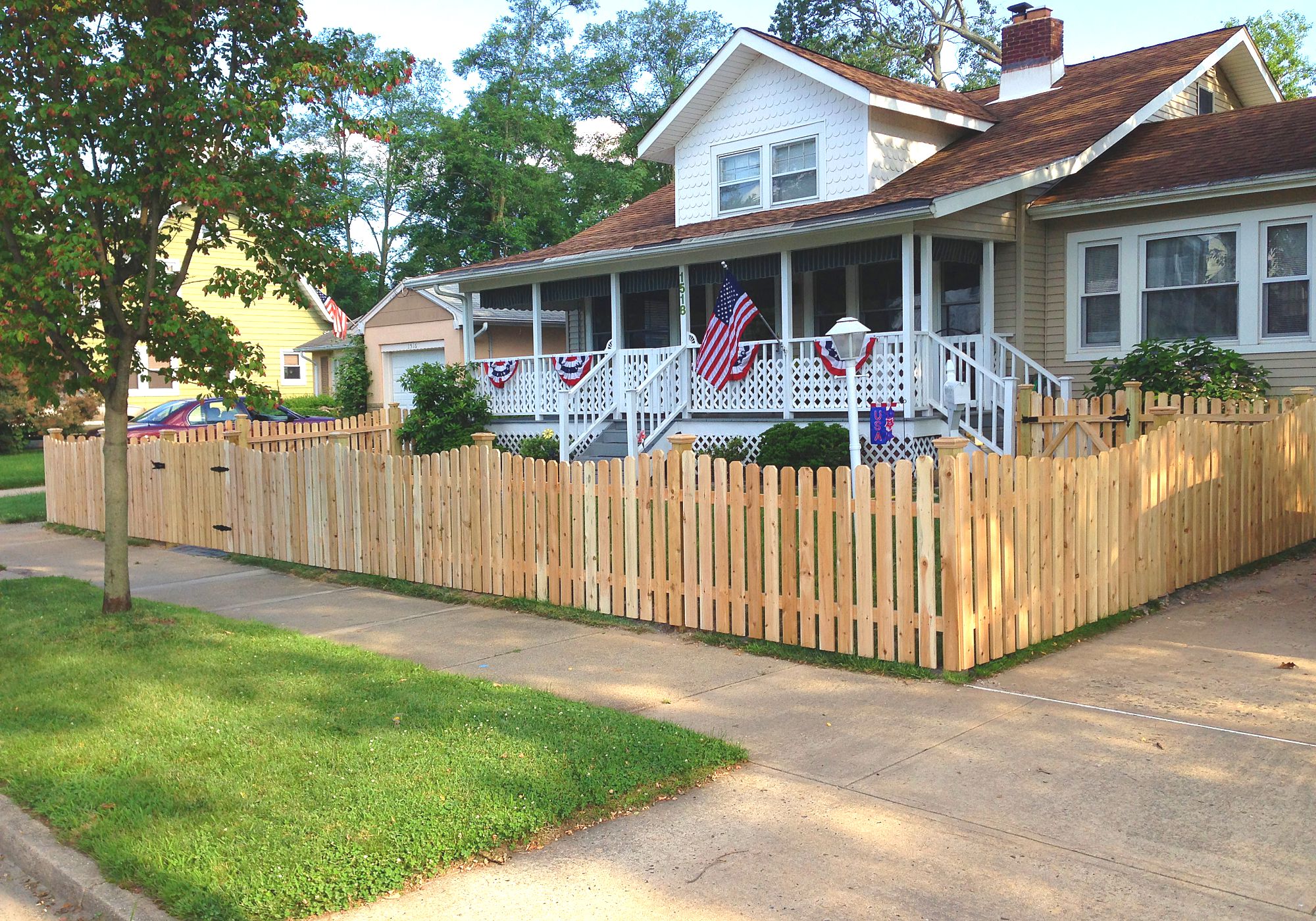 E&H Fence wood fence 1